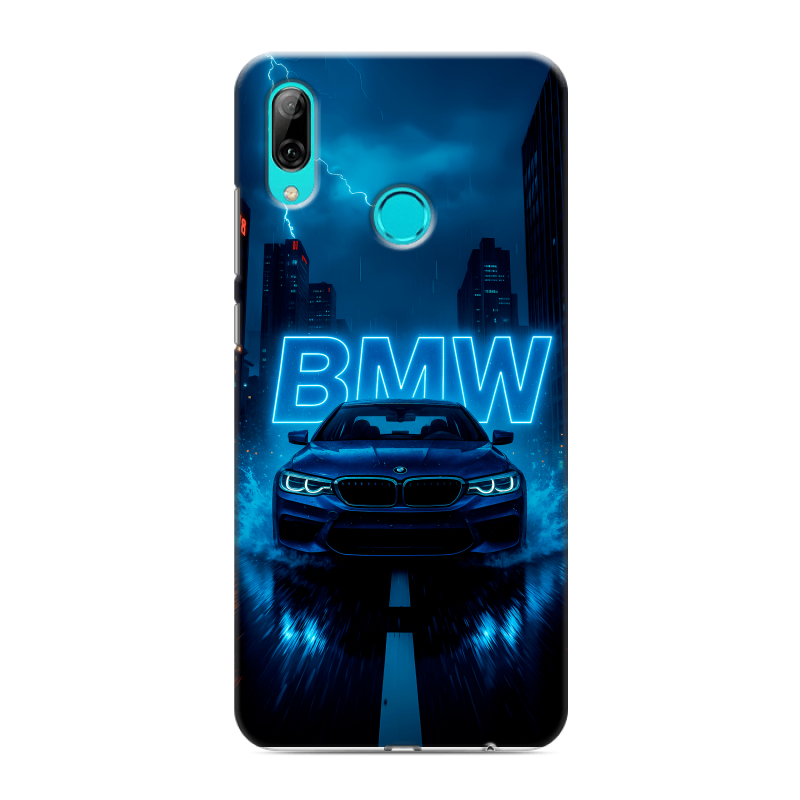 Силиконовый противоударный чехол на Huawei Y7 (2019) с принтом BMW БМВ Силиконовый противоударный чехол на Huawei Y7 (2019) с принтом BMW БМВ