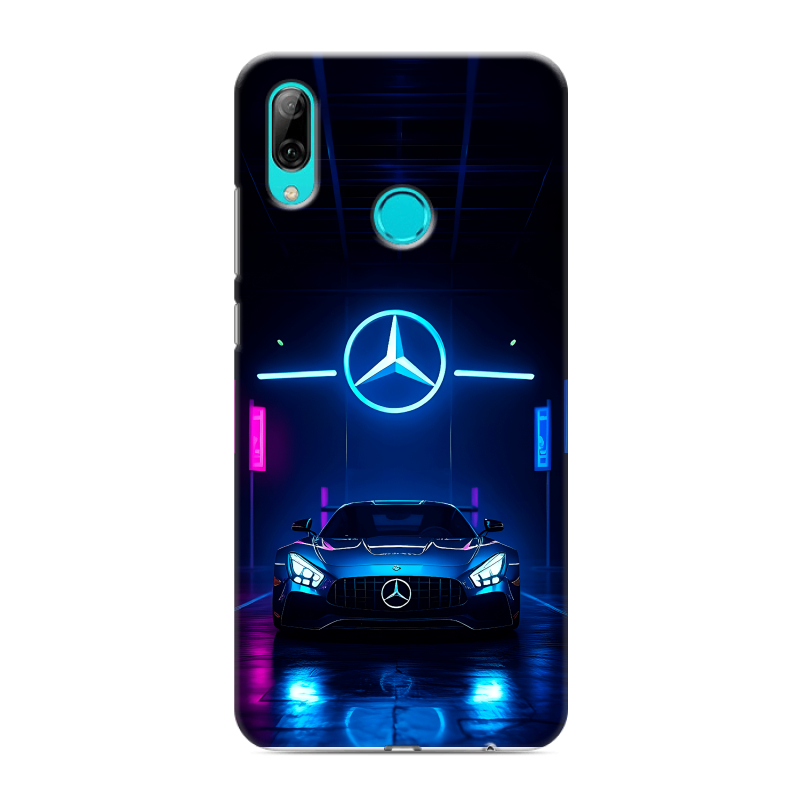 Силиконовый противоударный чехол на Huawei Y7 (2019) с принтом Mercedes Мерседес Силиконовый противоударный чехол на Huawei Y7 (2019) с принтом Mercedes Мерседес