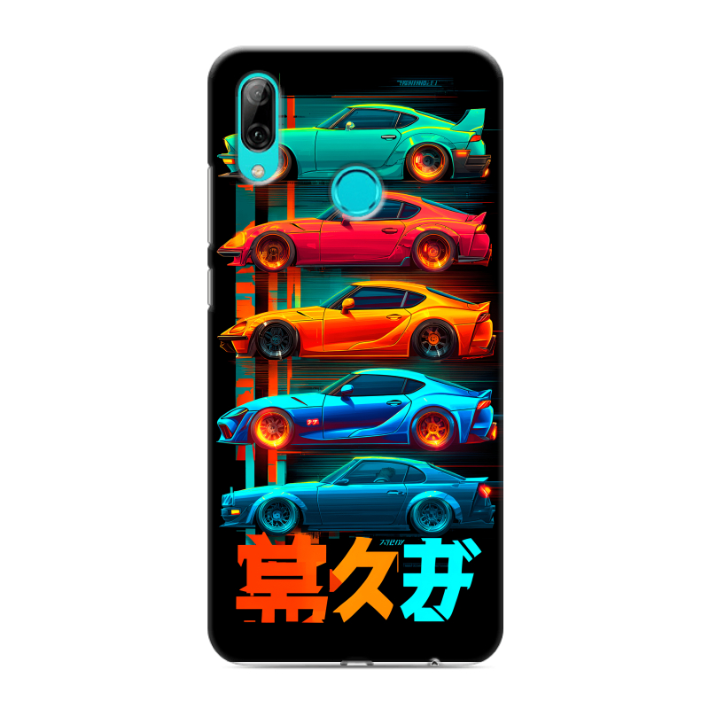 Пластиковый чехол на Huawei Y7 (2019) с принтом машины тачки Пластиковый чехол на Huawei Y7 (2019) с принтом машины тачки