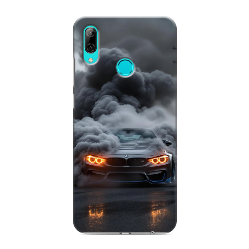 Пластиковый чехол на Huawei Y7 (2019) с принтом BMW БМВ Пластиковый чехол на Huawei Y7 (2019) с принтом BMW БМВ