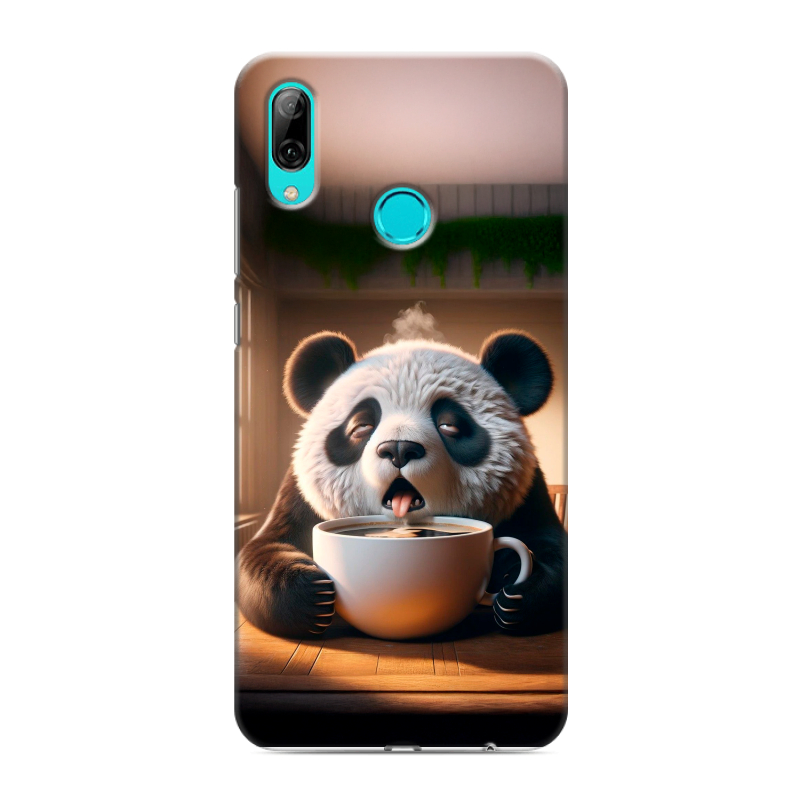 Пластиковый чехол на Huawei Y7 (2019) с принтом смешная панда Пластиковый чехол на Huawei Y7 (2019) с принтом смешная панда