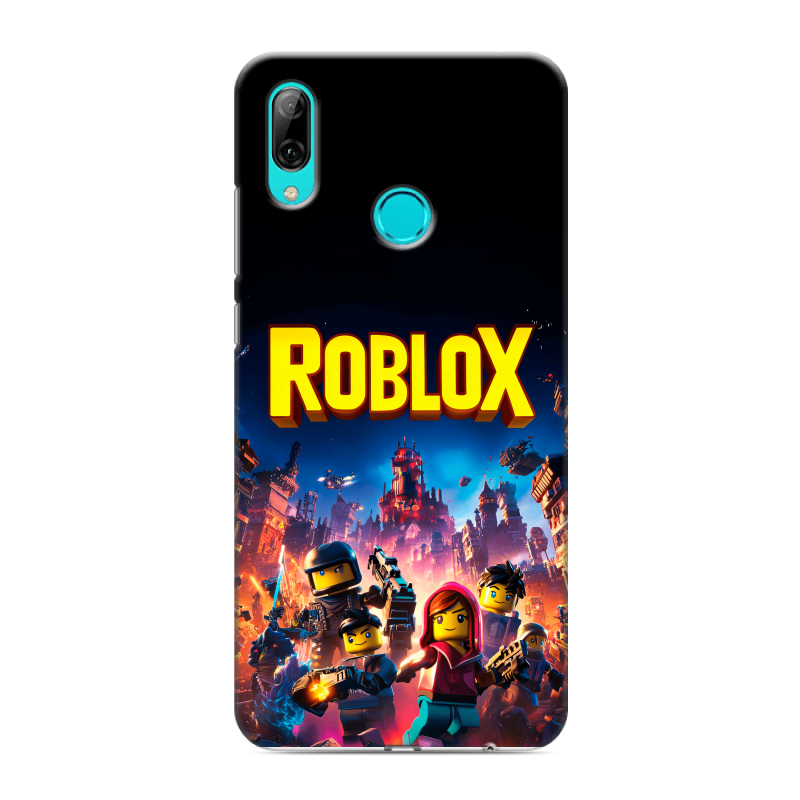 Силиконовый противоударный чехол на Huawei Y7 (2019) с принтом Roblox Роблокс Силиконовый противоударный чехол на Huawei Y7 (2019) с принтом Roblox Роблокс