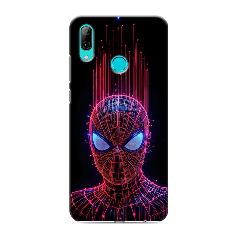 Силиконовый противоударный чехол на Huawei Y7 (2019) с принтом Spiderman Человек паук Силиконовый противоударный чехол на Huawei Y7 (2019) с принтом Spiderman Человек паук