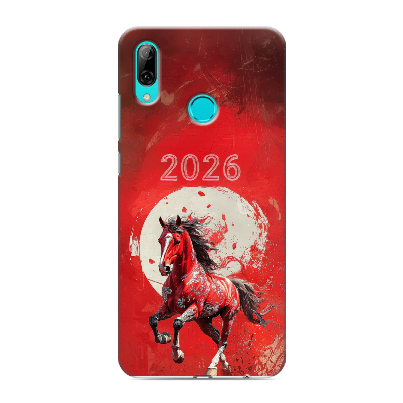 Силиконовый противоударный чехол на Huawei Y7 (2019) с принтом Новый год Силиконовый противоударный чехол на Huawei Y7 (2019) с принтом Новый год