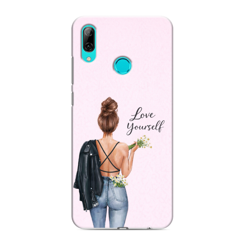 Пластиковый чехол на Huawei Y7 (2019) с принтом женский Пластиковый чехол на Huawei Y7 (2019) с принтом женский