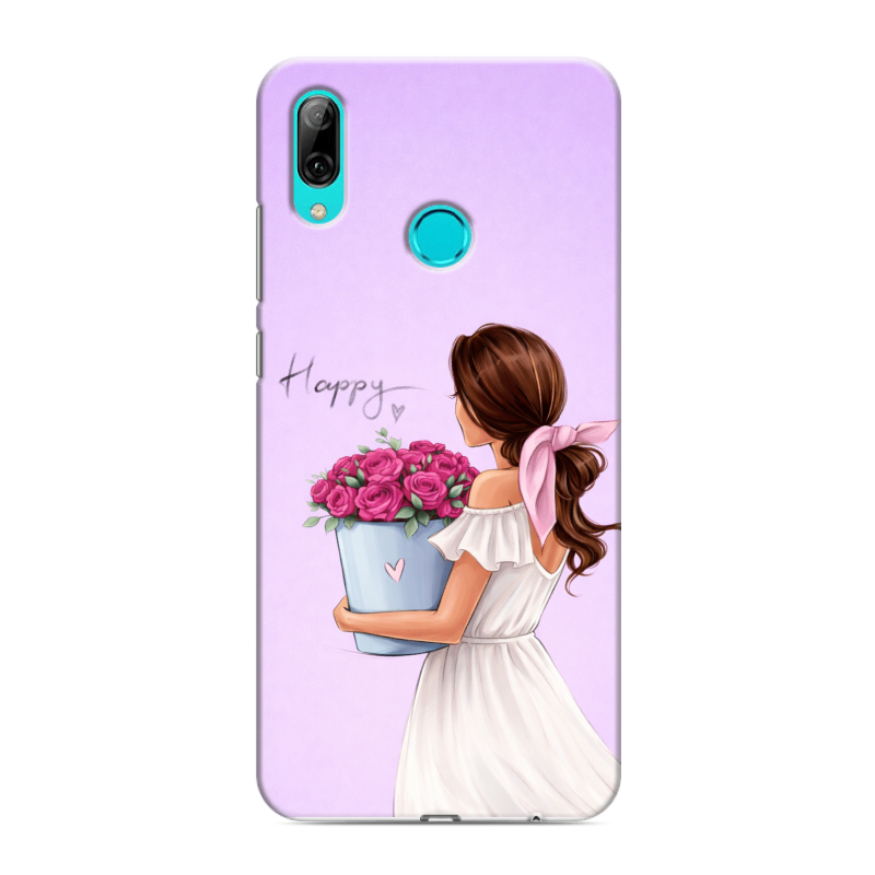 Силиконовый противоударный чехол на Huawei Y7 (2019) с принтом женский Силиконовый противоударный чехол на Huawei Y7 (2019) с принтом женский
