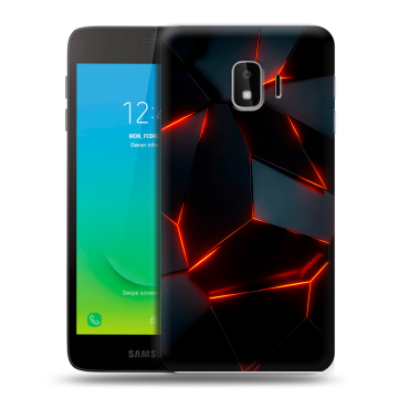 Силиконовый противоударный чехол на Samsung Galaxy J2 Core с принтом Яркие абстракции Силиконовый противоударный чехол на Samsung Galaxy J2 Core с принтом Яркие абстракции