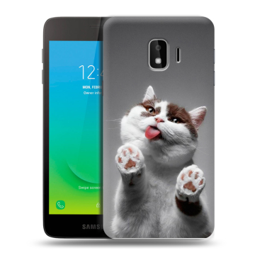 Силиконовый противоударный чехол на Samsung Galaxy J2 Core с принтом Коты Силиконовый противоударный чехол на Samsung Galaxy J2 Core с принтом Коты