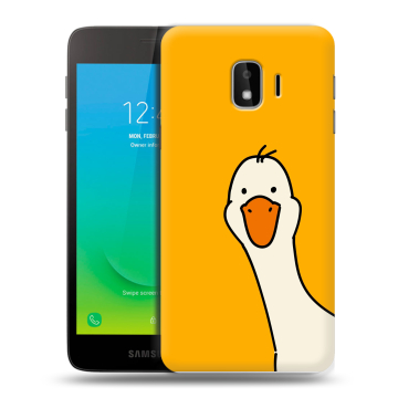 Силиконовый противоударный чехол на Samsung Galaxy J2 Core с принтом Утка Силиконовый противоударный чехол на Samsung Galaxy J2 Core с принтом Утка