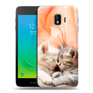 Силиконовый противоударный чехол на Samsung Galaxy J2 Core с принтом Котята Силиконовый противоударный чехол на Samsung Galaxy J2 Core с принтом Котята