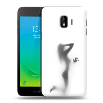 Силиконовый противоударный чехол на Samsung Galaxy J2 Core с принтом Силуэт