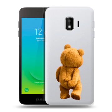 Силиконовый противоударный чехол на Samsung Galaxy J2 Core с принтом Медведь Силиконовый противоударный чехол на Samsung Galaxy J2 Core с принтом Медведь