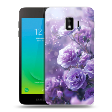 Силиконовый противоударный чехол на Samsung Galaxy J2 Core с принтом Розы цветы