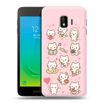 Силиконовый противоударный чехол на Samsung Galaxy J2 Core с принтом Hello Kitty Хелоу Кити Силиконовый противоударный чехол на Samsung Galaxy J2 Core с принтом Hello Kitty Хелоу Кити
