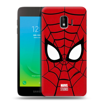 Силиконовый противоударный чехол на Samsung Galaxy J2 Core с принтом человек паук spiderman