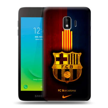 Силиконовый противоударный чехол на Samsung Galaxy J2 Core с принтом Барселона Barcelona