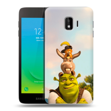Силиконовый противоударный чехол на Samsung Galaxy J2 Core с принтом Шрек Shrek Силиконовый противоударный чехол на Samsung Galaxy J2 Core с принтом Шрек Shrek