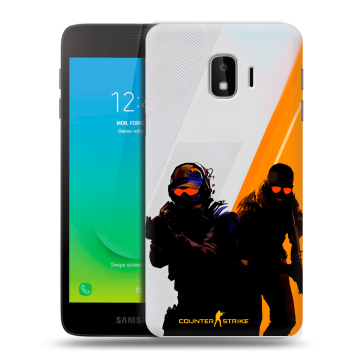 Силиконовый противоударный чехол на Samsung Galaxy J2 Core с принтом Контер страйк Counter strike Силиконовый противоударный чехол на Samsung Galaxy J2 Core с принтом Контер страйк Counter strike