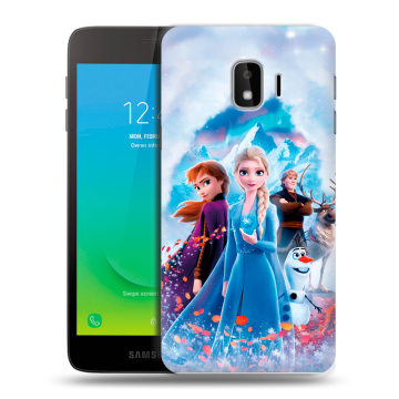 Силиконовый противоударный чехол на Samsung Galaxy J2 Core с принтом Холодное сердце Frozen Силиконовый противоударный чехол на Samsung Galaxy J2 Core с принтом Холодное сердце Frozen