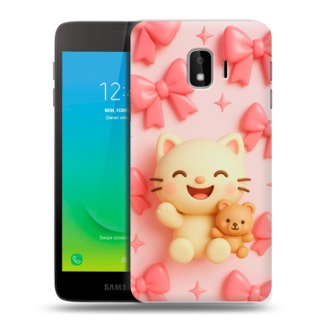 Силиконовый противоударный чехол на Samsung Galaxy J2 Core с принтом для девочек Силиконовый противоударный чехол на Samsung Galaxy J2 Core с принтом для девочек
