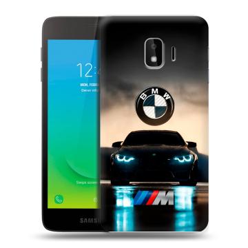 Силиконовый противоударный чехол на Samsung Galaxy J2 Core с принтом БМВ BMW