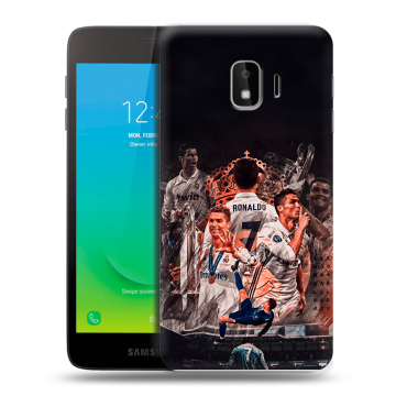 Силиконовый противоударный чехол на Samsung Galaxy J2 Core с принтом Реал Роналдо Real Ronaldo