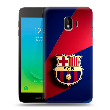 Силиконовый противоударный чехол на Samsung Galaxy J2 Core с принтом Барселона Barcelona Силиконовый противоударный чехол на Samsung Galaxy J2 Core с принтом Барселона Barcelona