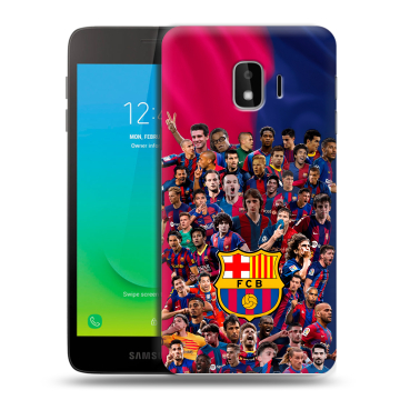 Силиконовый противоударный чехол на Samsung Galaxy J2 Core с принтом Барселона Barcelona