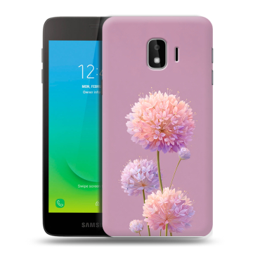 Силиконовый противоударный чехол на Samsung Galaxy J2 Core с принтом Цветы