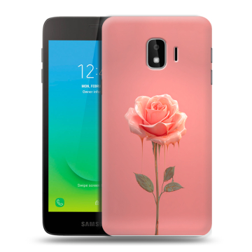Силиконовый противоударный чехол на Samsung Galaxy J2 Core с принтом Розовая роза Силиконовый противоударный чехол на Samsung Galaxy J2 Core с принтом Розовая роза