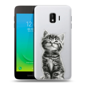 Силиконовый противоударный чехол на Samsung Galaxy J2 Core с принтом Котенок Силиконовый противоударный чехол на Samsung Galaxy J2 Core с принтом Котенок