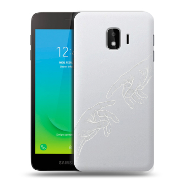 Силиконовый противоударный чехол на Samsung Galaxy J2 Core с принтом Сотворение мира Силиконовый противоударный чехол на Samsung Galaxy J2 Core с принтом Сотворение мира