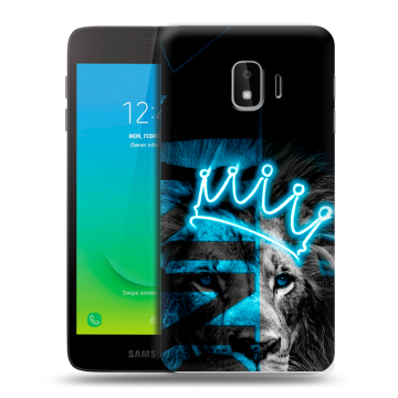Силиконовый противоударный чехол на Samsung Galaxy J2 Core с принтом Король лев