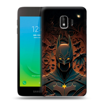 Силиконовый противоударный чехол на Samsung Galaxy J2 Core с принтом Batman Бэтмен