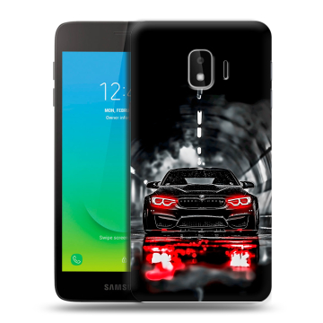 Силиконовый противоударный чехол на Samsung Galaxy J2 Core с принтом BMW БМВ