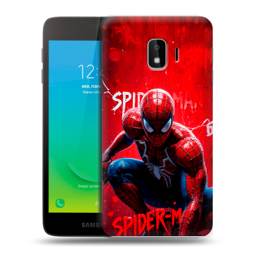 Силиконовый противоударный чехол на Samsung Galaxy J2 Core с принтом Spiderman Человек паук