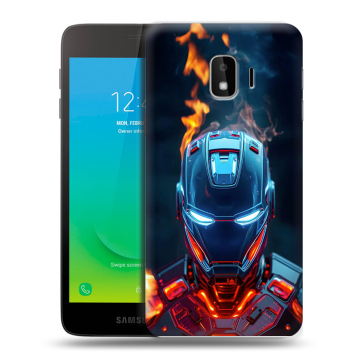 Силиконовый противоударный чехол на Samsung Galaxy J2 Core с принтом IronMan Железный человек Силиконовый противоударный чехол на Samsung Galaxy J2 Core с принтом IronMan Железный человек