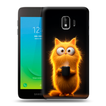 Силиконовый противоударный чехол на Samsung Galaxy J2 Core с принтом Смешной кот Силиконовый противоударный чехол на Samsung Galaxy J2 Core с принтом Смешной кот