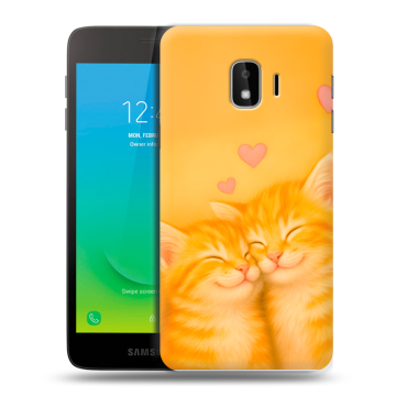 Силиконовый противоударный чехол на Samsung Galaxy J2 Core с принтом Милые котята Силиконовый противоударный чехол на Samsung Galaxy J2 Core с принтом Милые котята