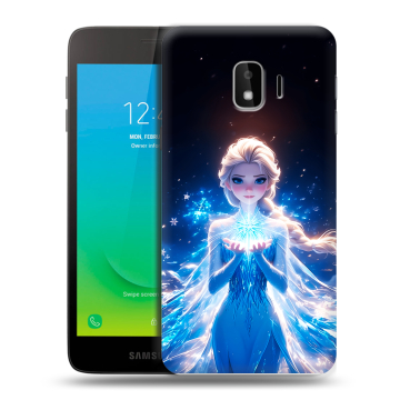 Силиконовый противоударный чехол на Samsung Galaxy J2 Core с принтом Холодное сердце Frozen Силиконовый противоударный чехол на Samsung Galaxy J2 Core с принтом Холодное сердце Frozen