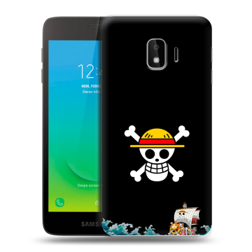 Силиконовый противоударный чехол на Samsung Galaxy J2 Core с принтом One Piece Ван Пис Силиконовый противоударный чехол на Samsung Galaxy J2 Core с принтом One Piece Ван Пис