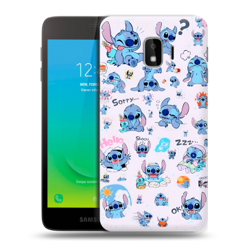 Силиконовый противоударный чехол на Samsung Galaxy J2 Core с принтом Лило и Стич