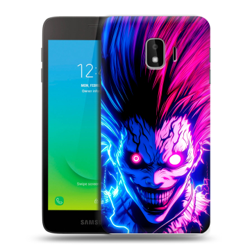 Силиконовый противоударный чехол на Samsung Galaxy J2 Core с принтом Death note Тетрадь смерти