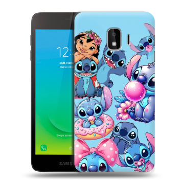 Силиконовый противоударный чехол на Samsung Galaxy J2 Core с принтом Лило и Стич
