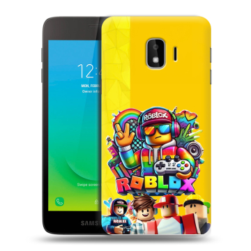 Силиконовый противоударный чехол на Samsung Galaxy J2 Core с принтом Roblox Роблокс Силиконовый противоударный чехол на Samsung Galaxy J2 Core с принтом Roblox Роблокс