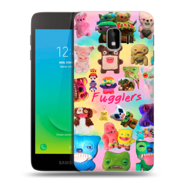 Силиконовый противоударный чехол на Samsung Galaxy J2 Core с принтом Флагер Fuggler Силиконовый противоударный чехол на Samsung Galaxy J2 Core с принтом Флагер Fuggler