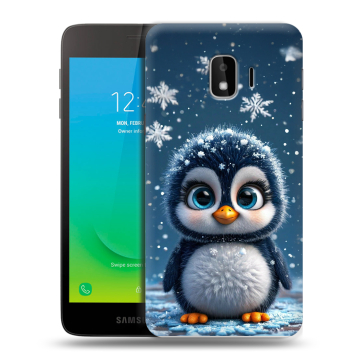 Силиконовый противоударный чехол на Samsung Galaxy J2 Core с принтом Новый год Силиконовый противоударный чехол на Samsung Galaxy J2 Core с принтом Новый год