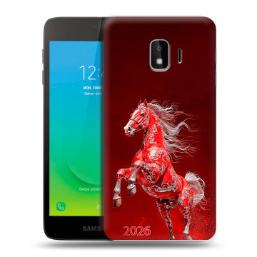 Силиконовый противоударный чехол на Samsung Galaxy J2 Core с принтом Новый год Силиконовый противоударный чехол на Samsung Galaxy J2 Core с принтом Новый год