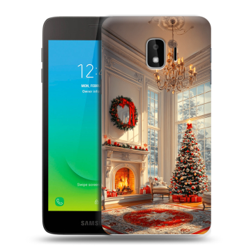 Силиконовый противоударный чехол на Samsung Galaxy J2 Core с принтом Новый год