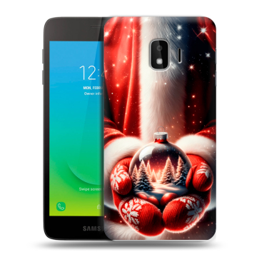 Силиконовый противоударный чехол на Samsung Galaxy J2 Core с принтом Новый год